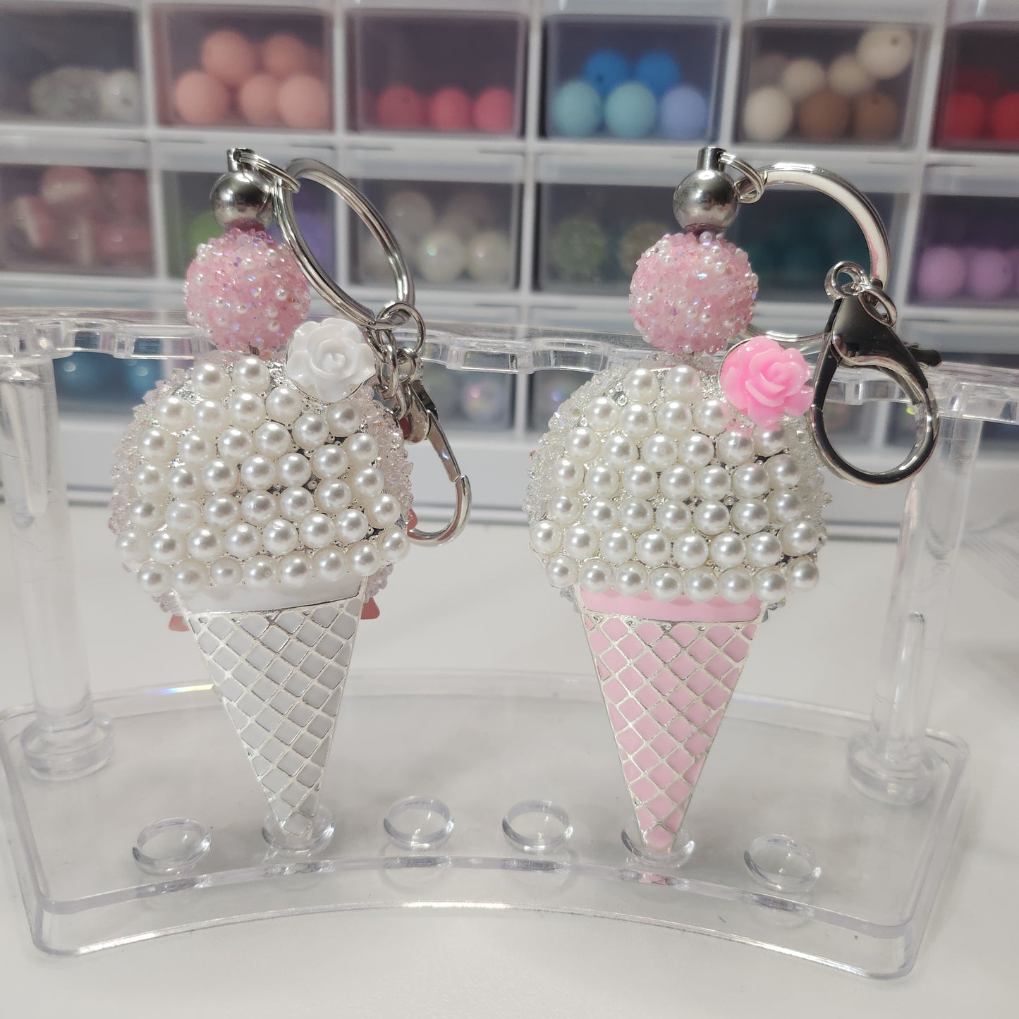 Ice cream keychain