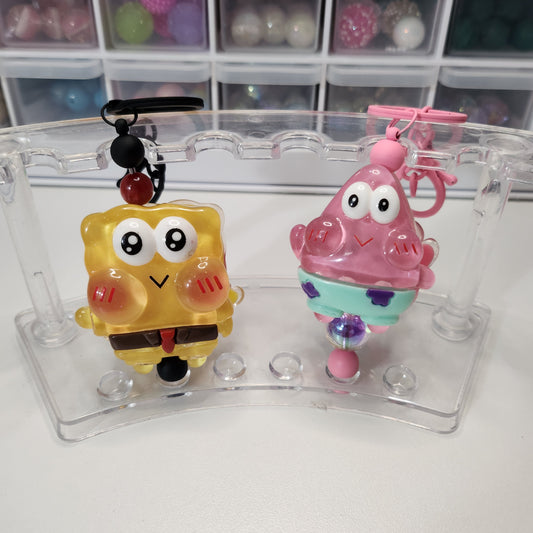 Spongebob/Patrick keychain