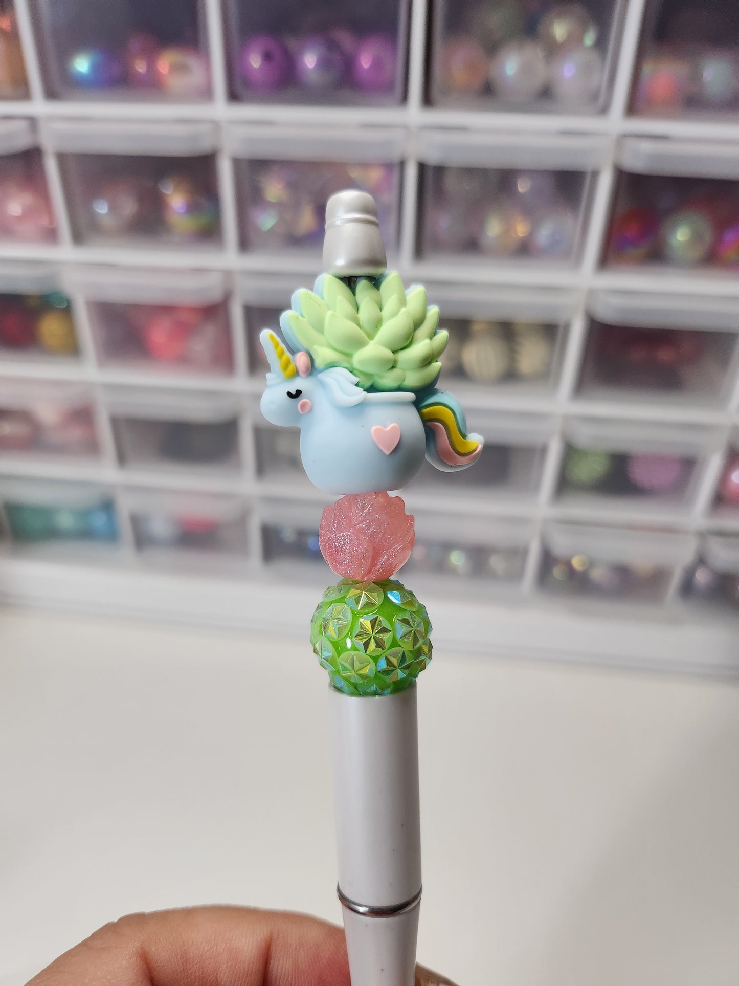 Unicorn succulent pen