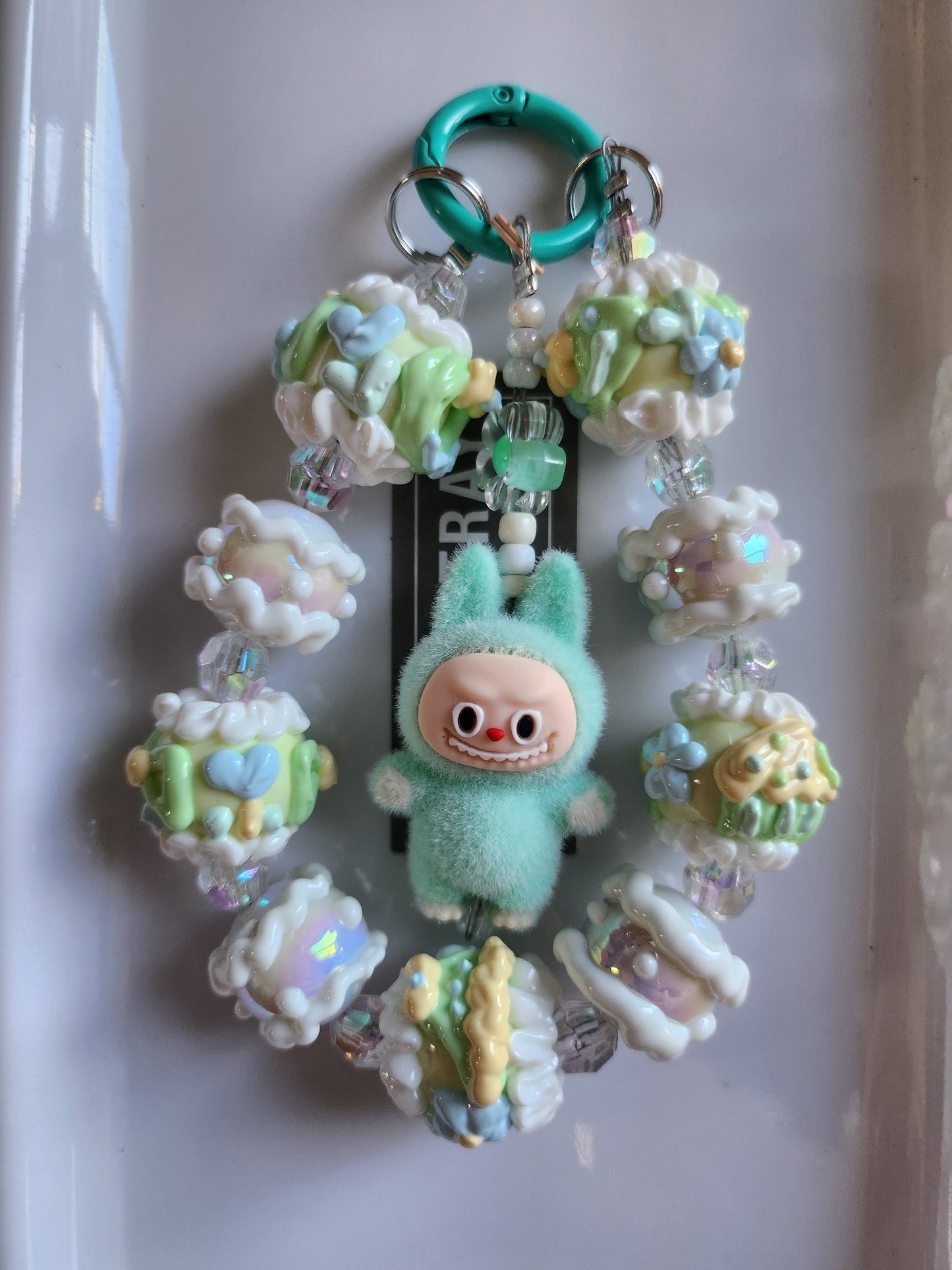 Labubu (fuzzy) phone charm//bag charm