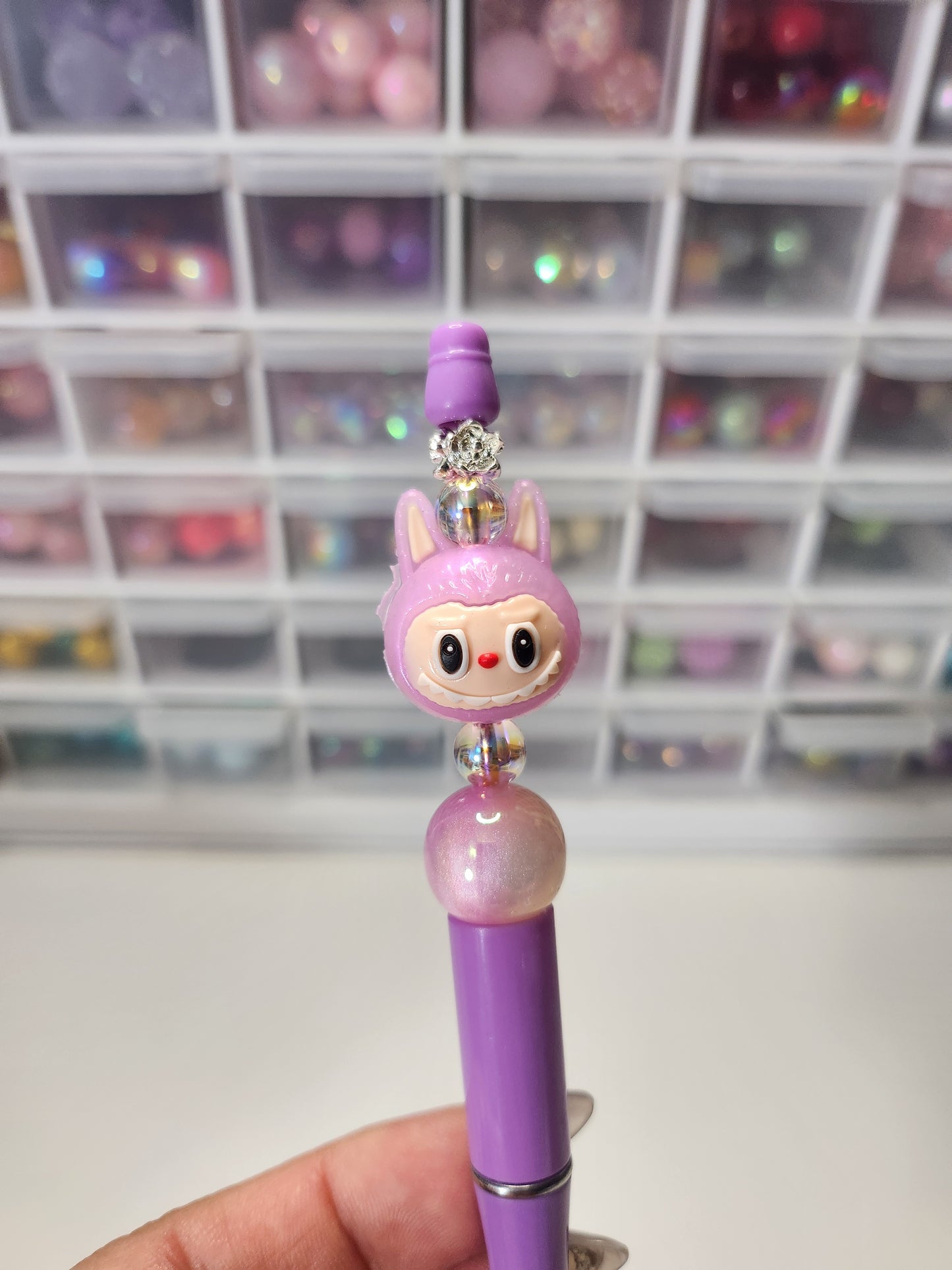 Labubu purple pen