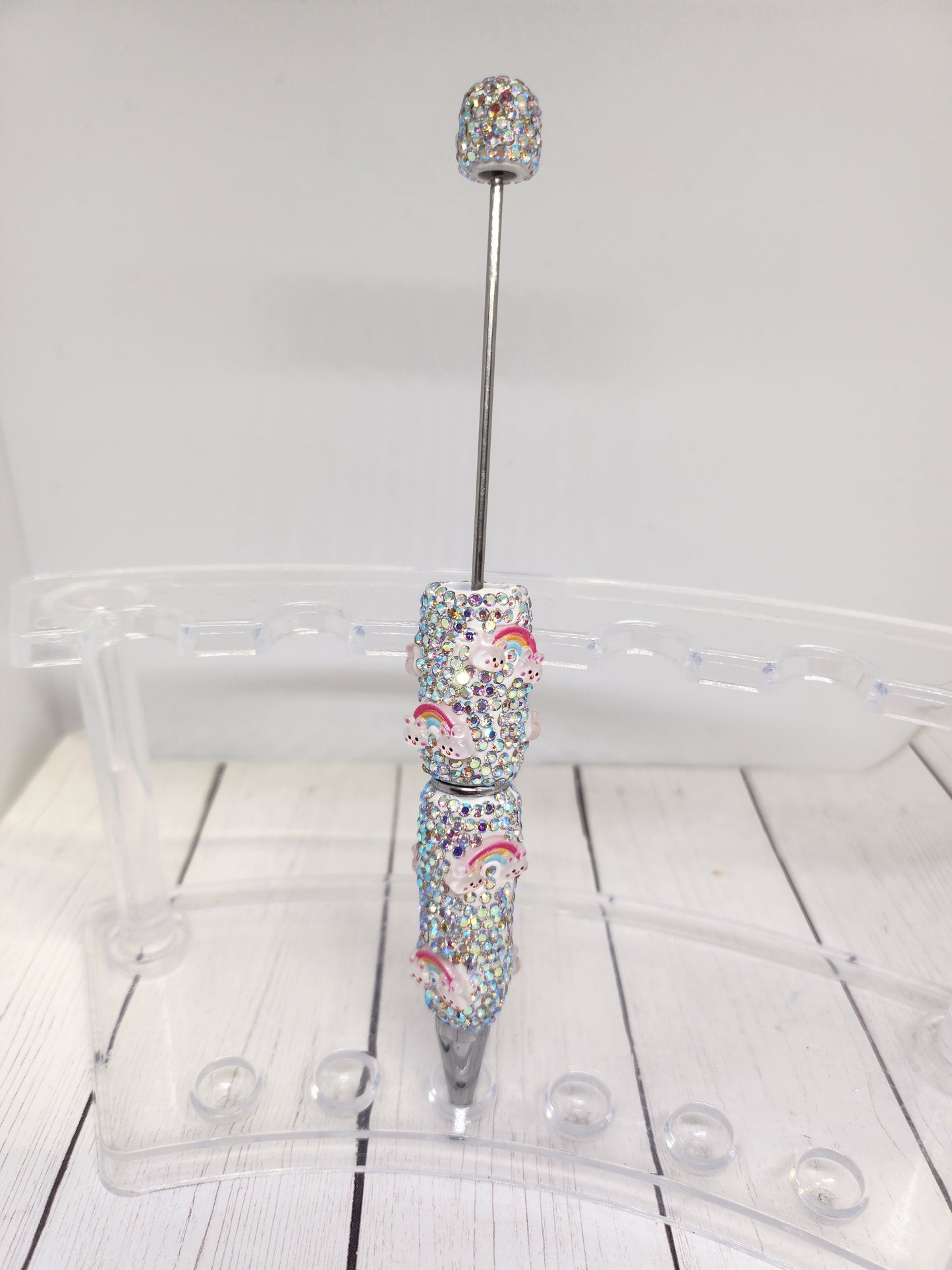 Rainbow rhinestone pen