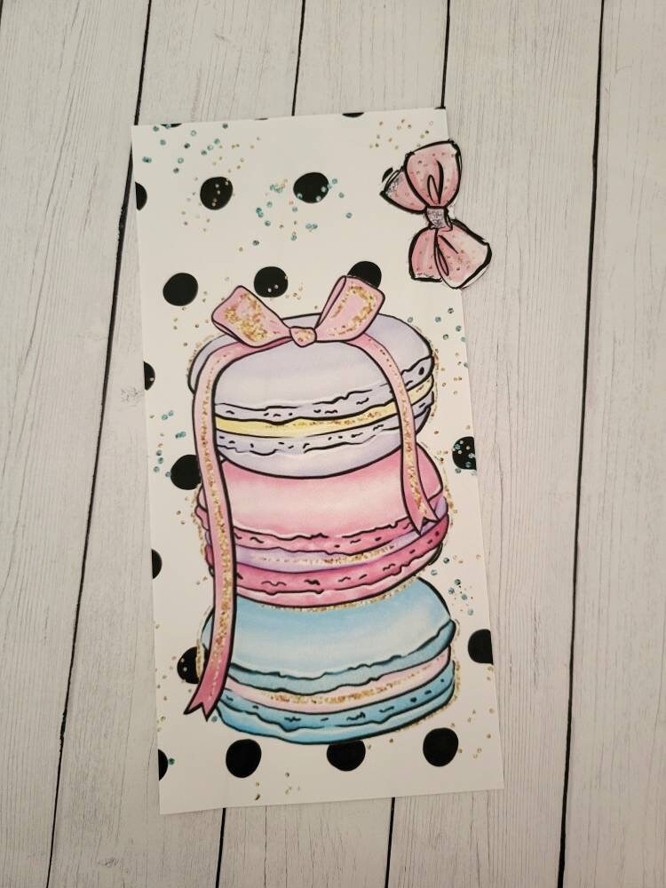 Macarons//Hobonichi weeks sticker pocket//envelope