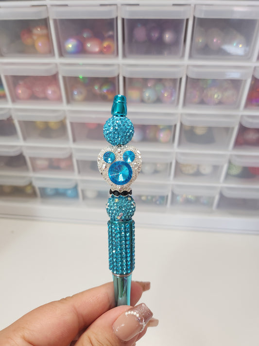 Teal jeweled mouse pen w/bling pen