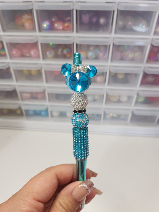 Teal jewel mouse pen