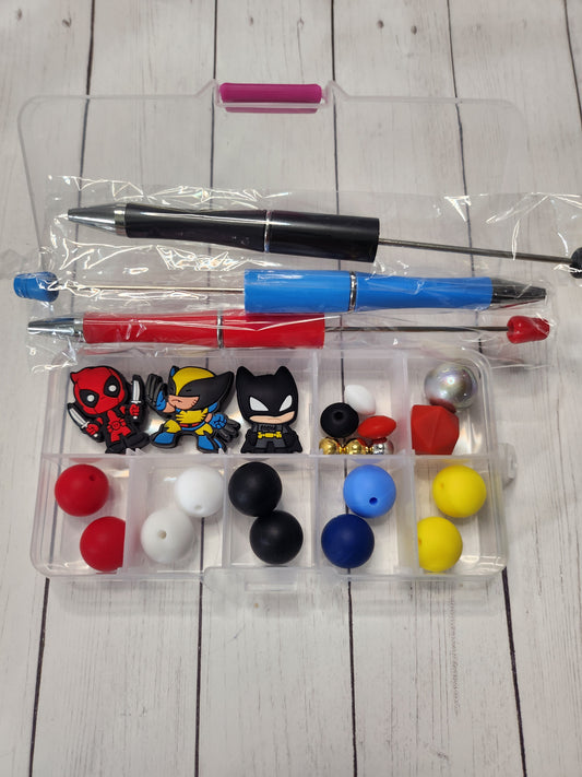 Superhero mini DIY pen kit