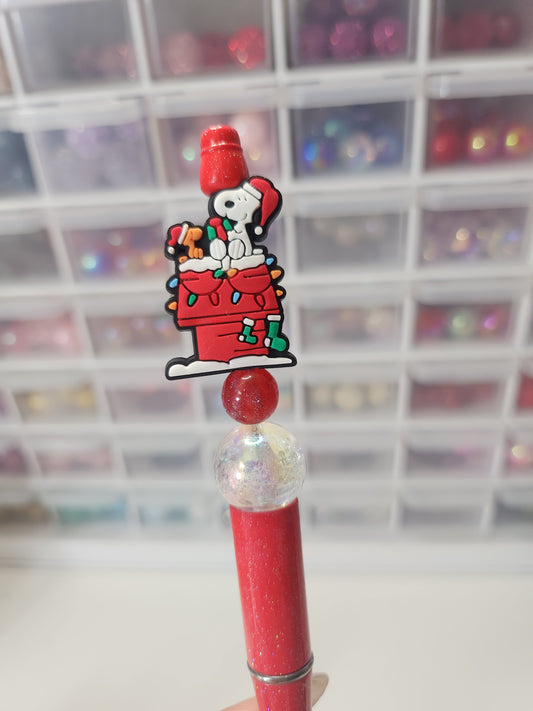 Snoopy/Woodstock xmas pen