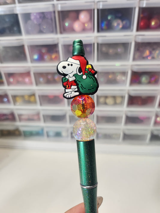 Santa Snoopy pen