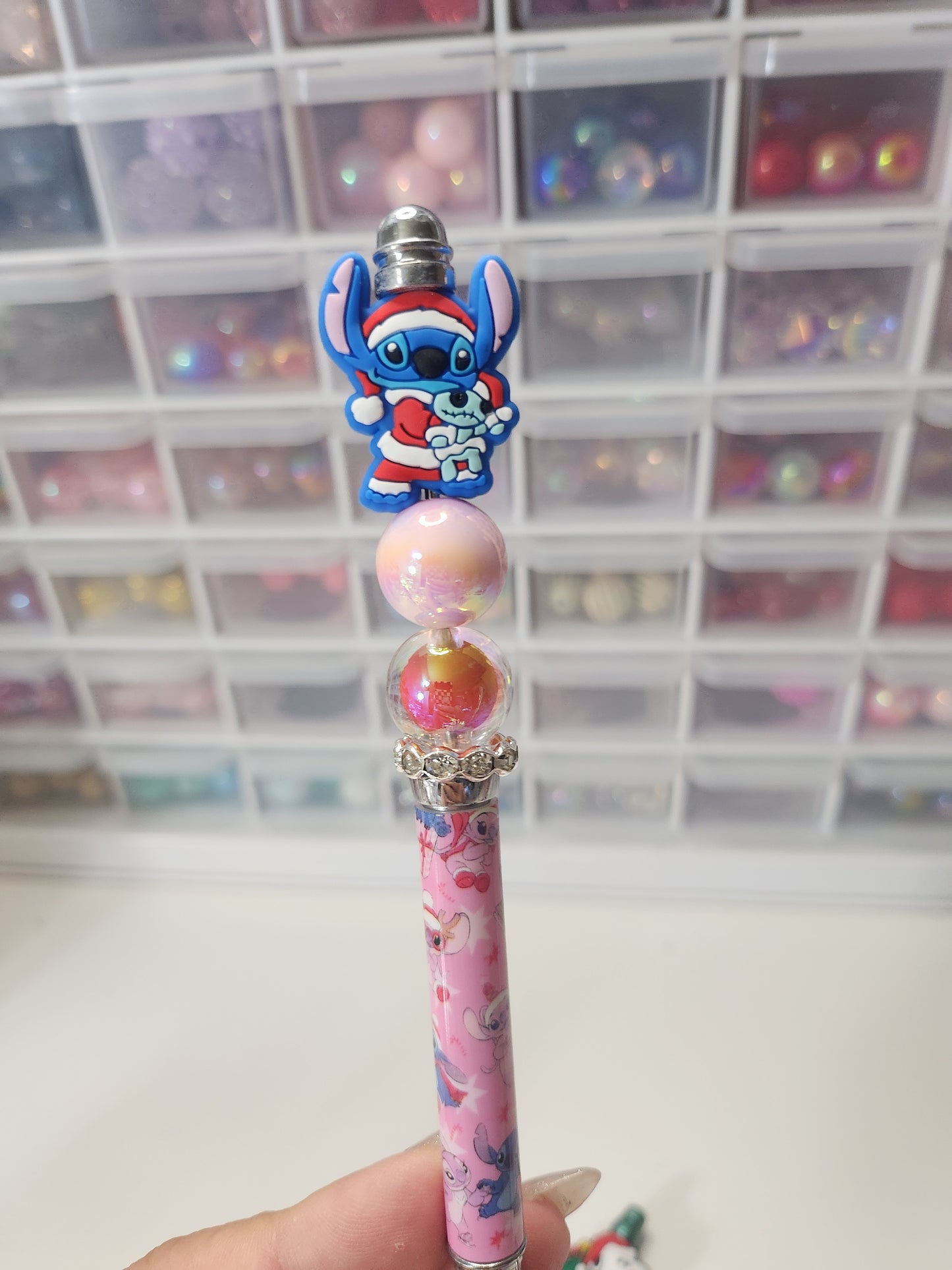 Santa Stitch pen (printed)