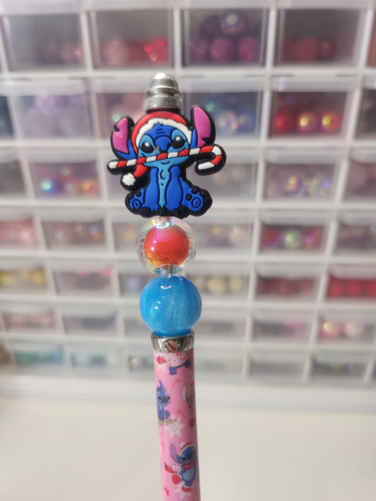 Stitch candy cane pen (printed)