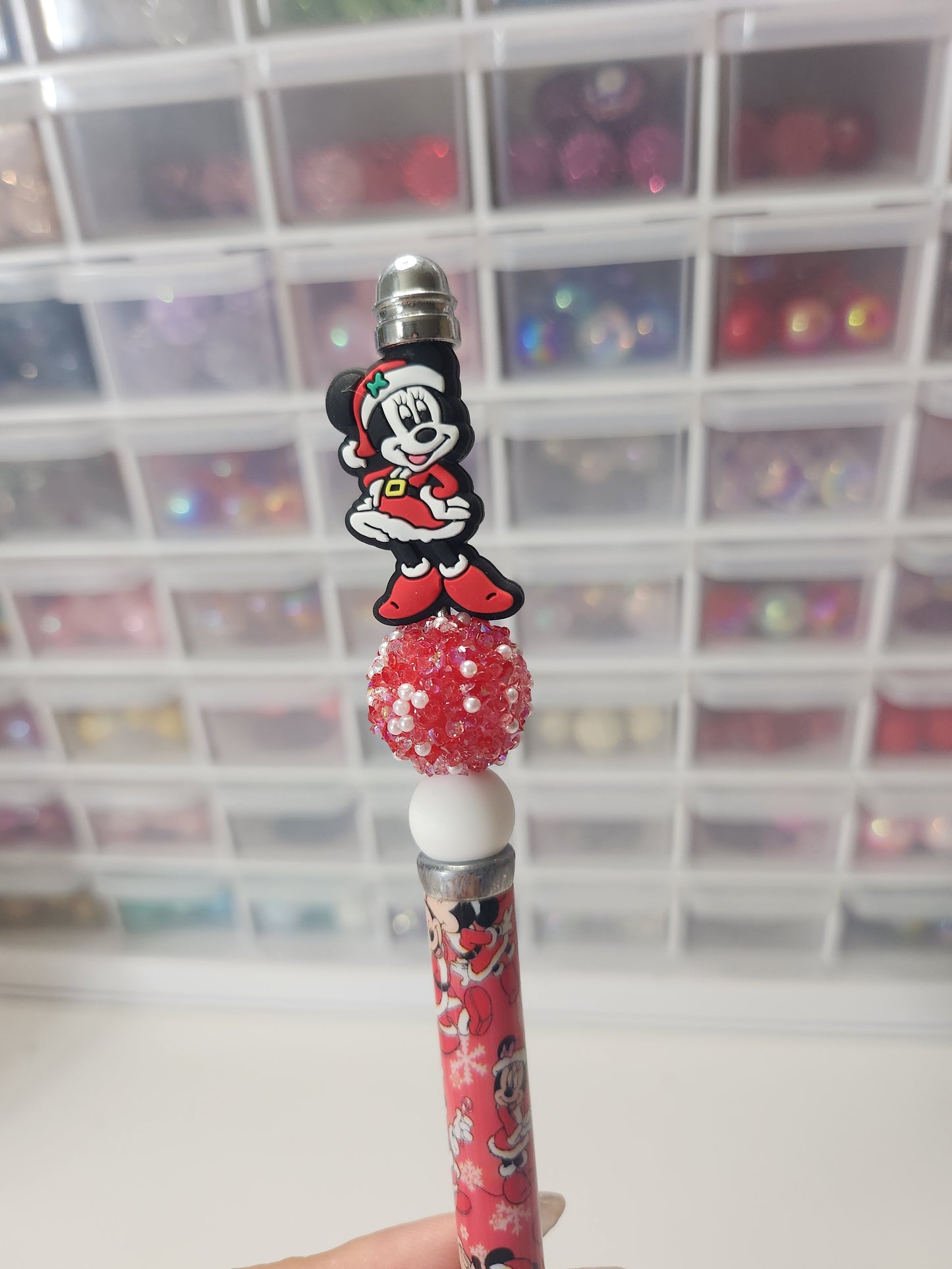 Xmas Minnie pen (printed)