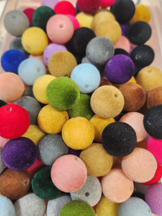 Flocked Beads