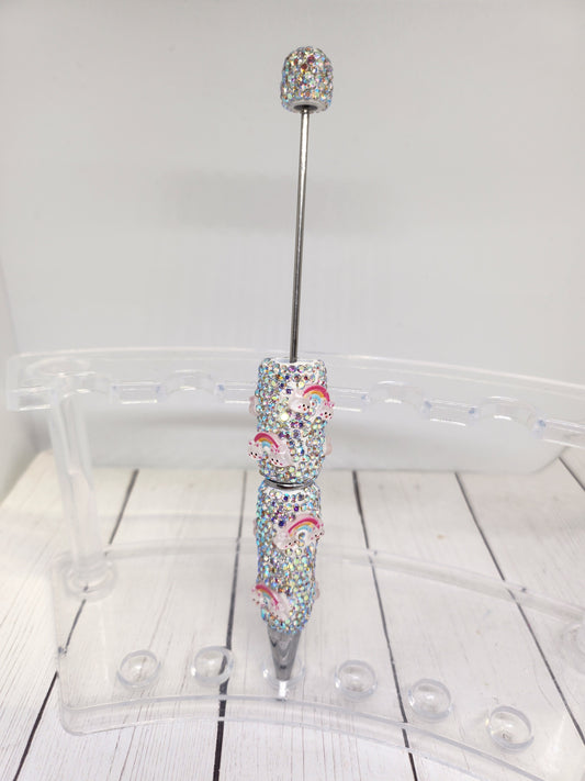 Rainbow rhinestone pen