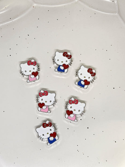 Kitty w/heart bead
