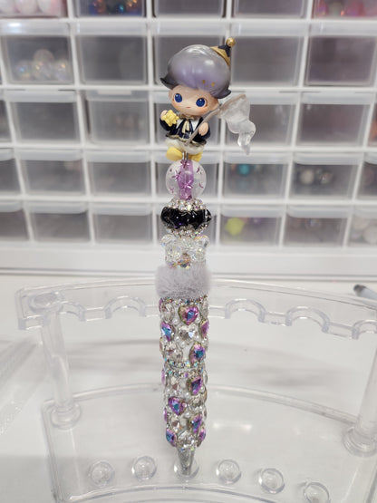 Rhinestone heart pen