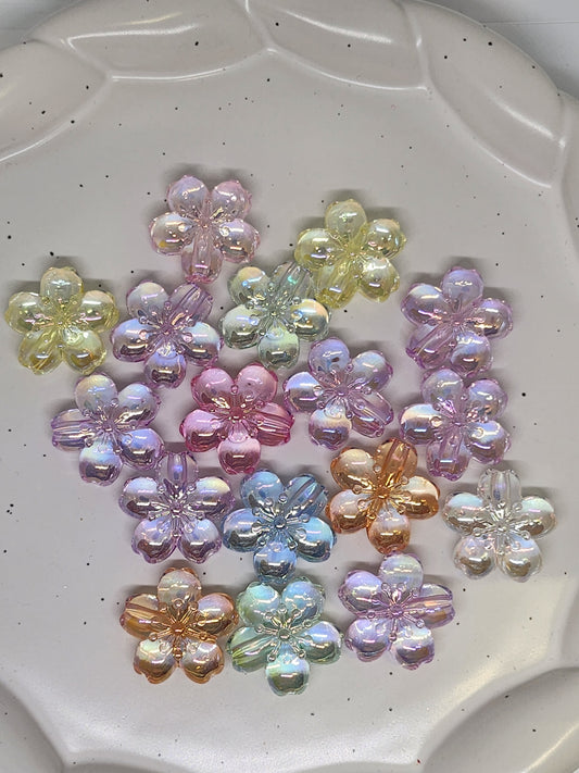 Hawaiian flower beads (small)