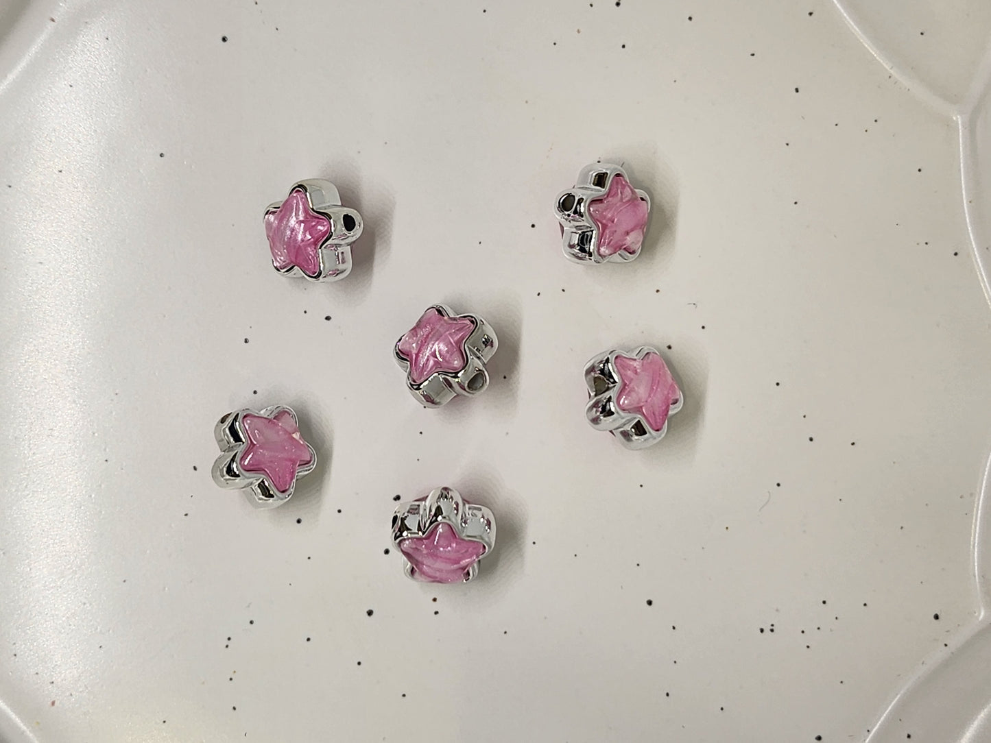 Pink Stars bead