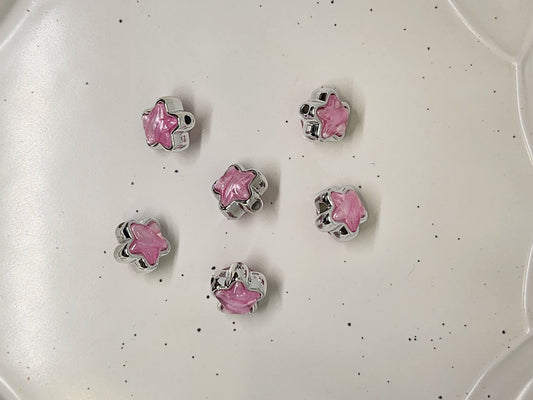 Pink Stars bead
