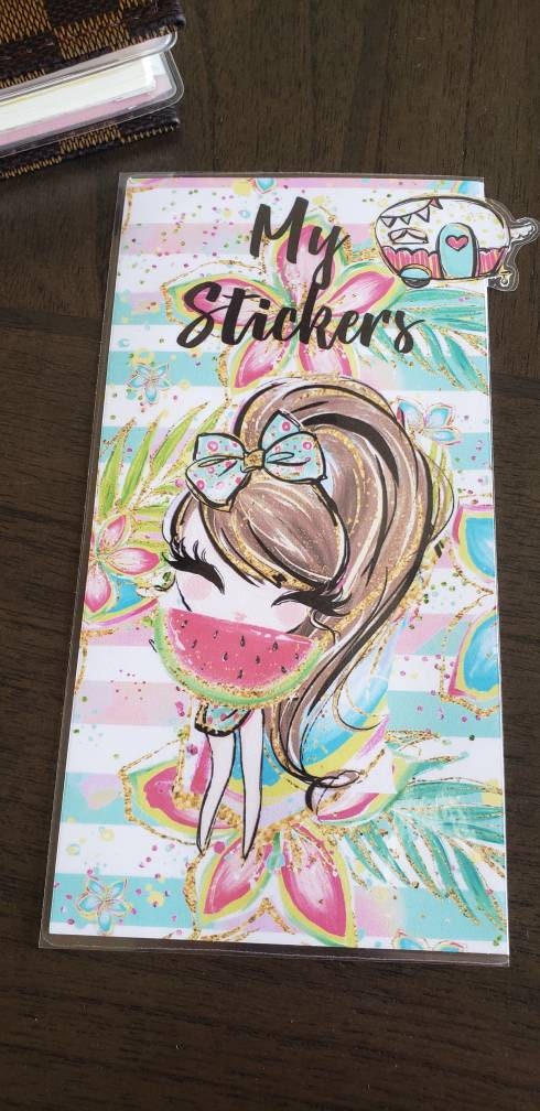 Summer Girl Hobonichi weeks sticker pocket//envelope