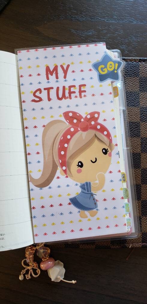 Strong Girl Hobonichi weeks sticker pocket//envelope
