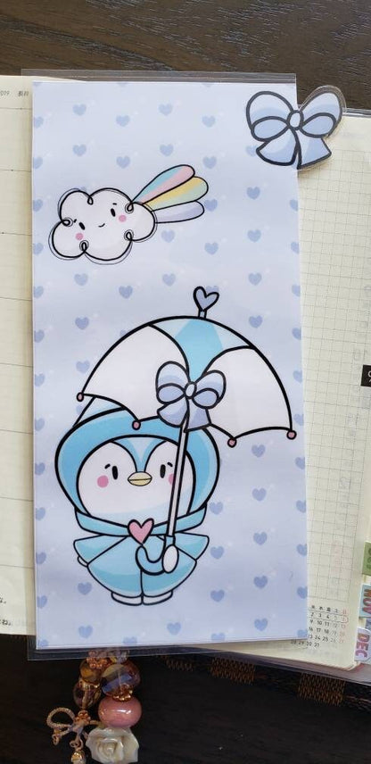 Penguin Hobonichi weeks sticker pocket//envelope