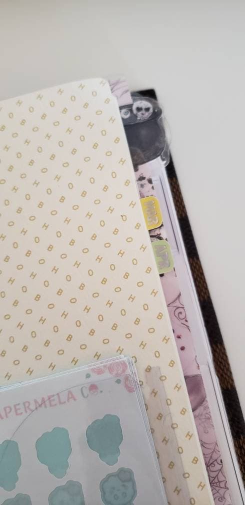 Summer lemon girl Hobonichi weeks sticker pocket//envelope board