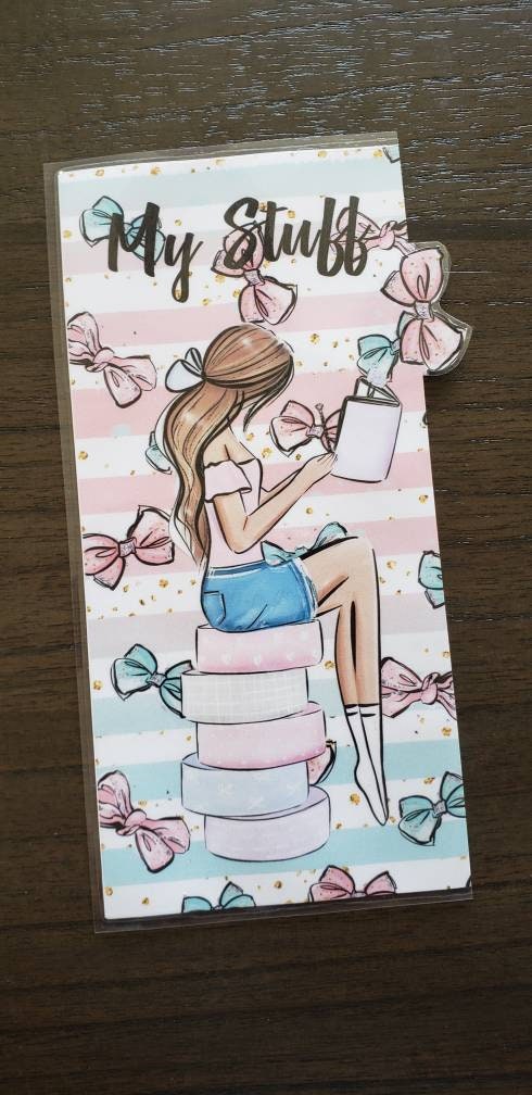 Washi girl  Hobonichi weeks sticker pocket//envelope