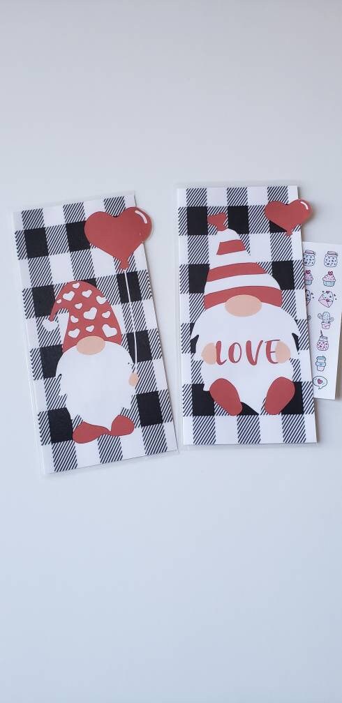 Gnome plaid Hobonichi weeks sticker pocket//envelope
