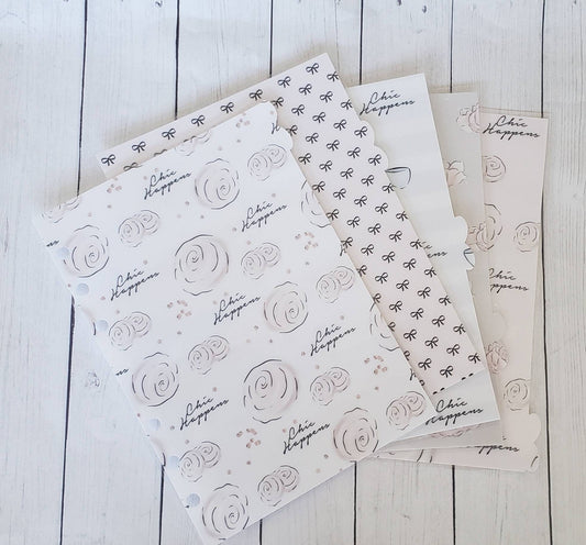 Fancy Planner divider set