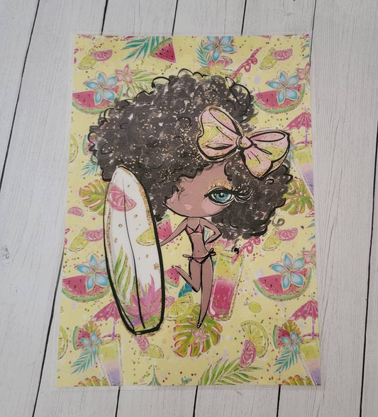 Summer beach girl Dashboard
