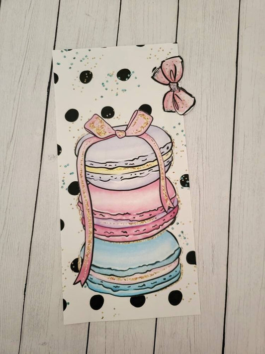 Macarons//Hobonichi weeks sticker pocket//envelope