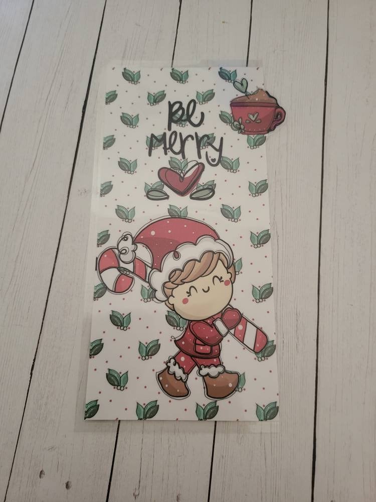 Christmas elf Hobonichi weeks sticker pocket//envelope