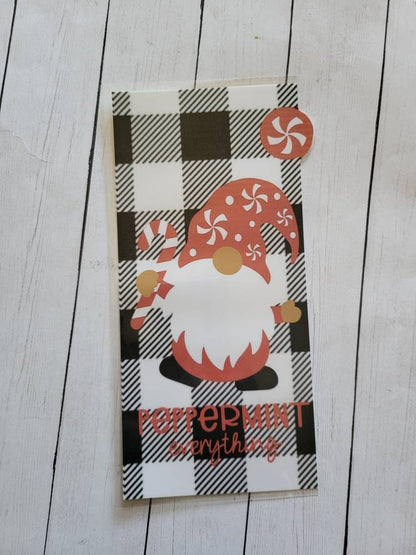 Christmas gnome Hobonichi weeks sticker pocket//envelope