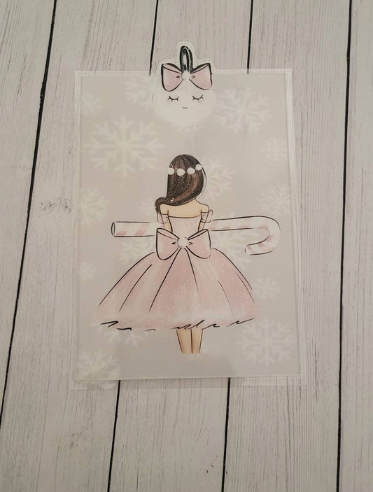 Pink Christmas Single Tab dividers