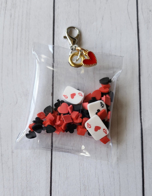Card Keychain shakers//planner keychains