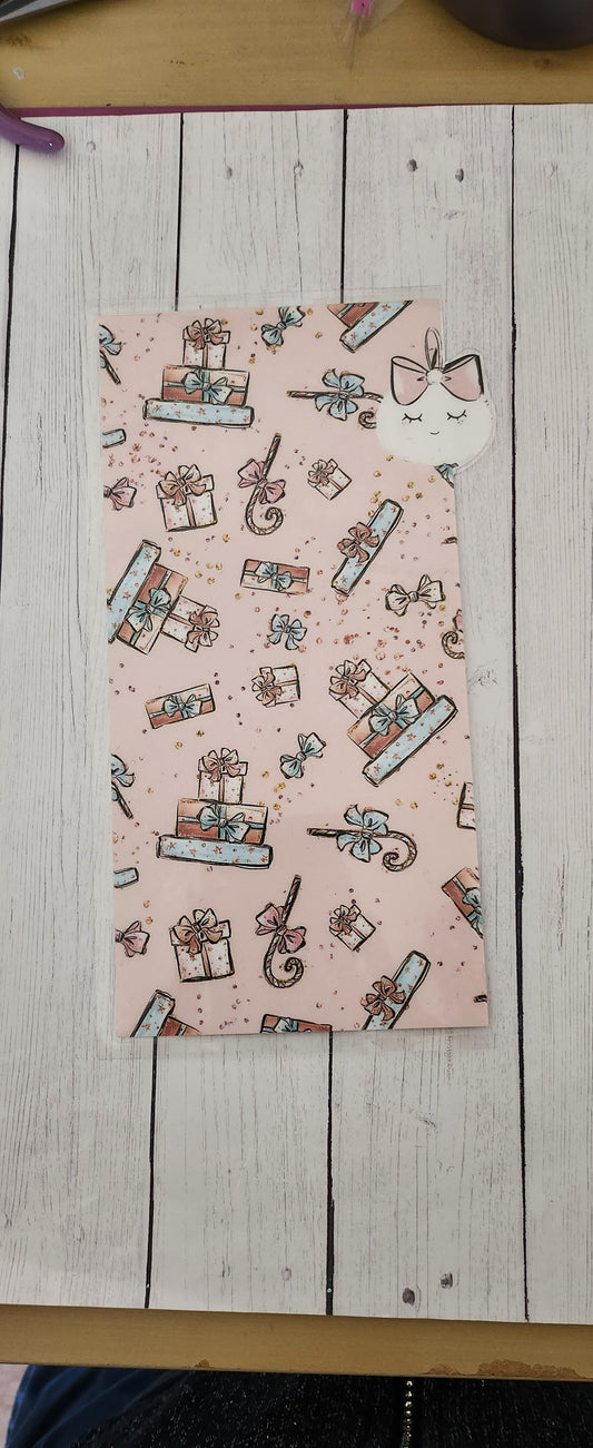 PinkXmas//Hobonichi weeks sticker pocket//envelope